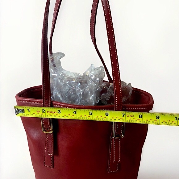 COACH Vintage Red Leather Tote Legacy Day Bag 9803 - Picture 13 of 16